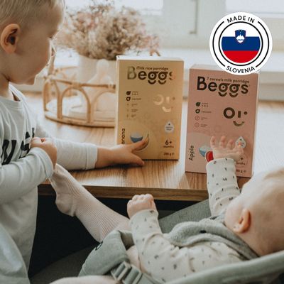 Beggs Mléčná rýžová kaše banánová 200 g