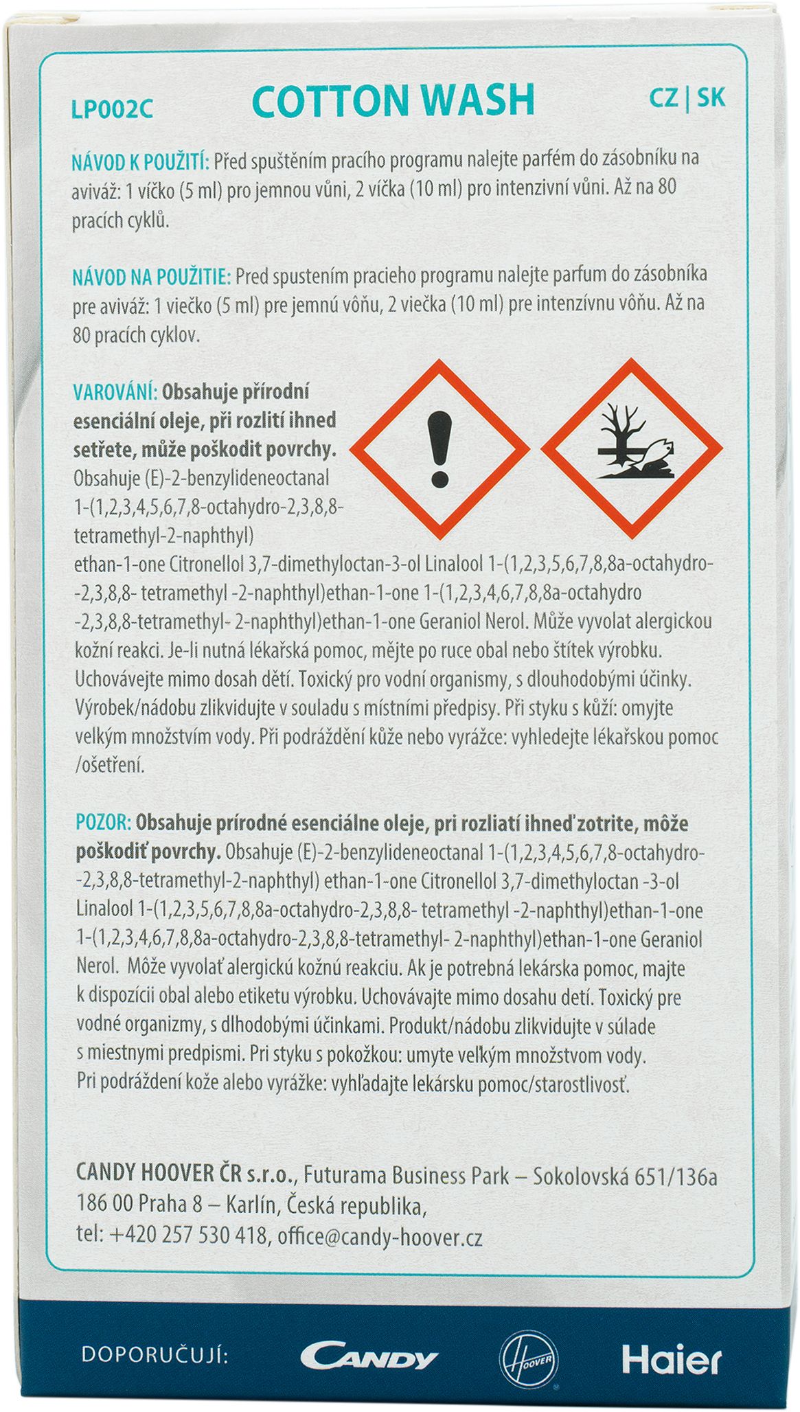 CARE+PROTECT COTTON parfém do pračky 400 ml