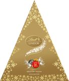 Lindt LINDOR Vánoční stromeček Zlatý Mix 125 g