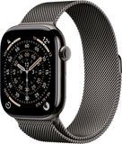 Apple Watch 11 GPS + Cellular 46mm Břidlicově šedý titan s břidlicově šedým milánským tahem- S/M