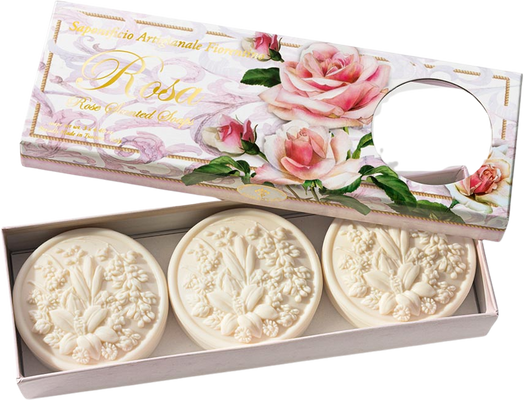 SAF Fiorentino Tuhé mýdlo, Růže 3 x 125 g