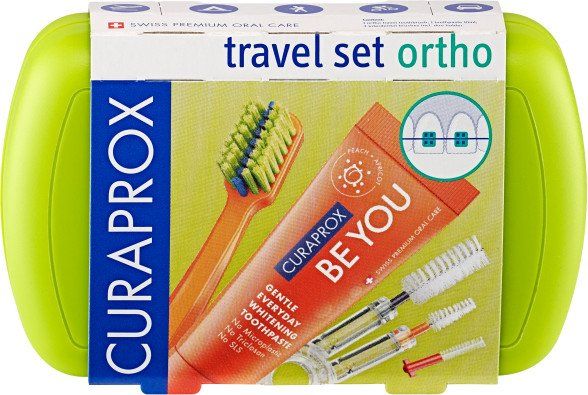 Curaprox Travel set ORTHO zelený
