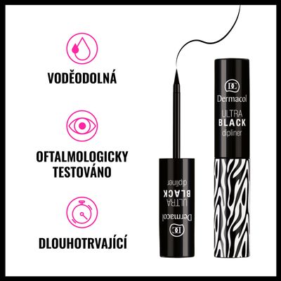 Dermacol Tekutá oční linka černá 2.8 ml
