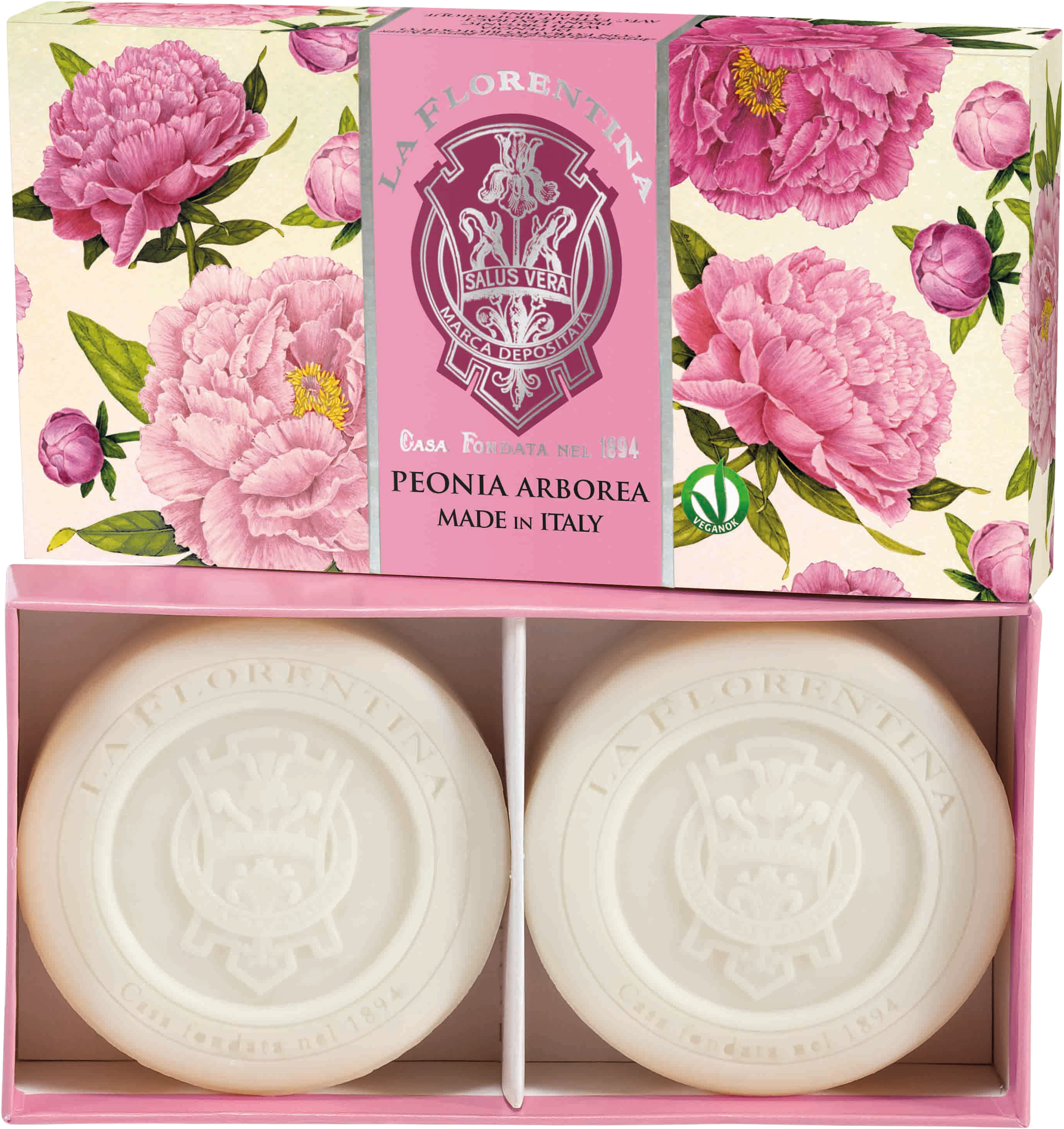 La Florentina Kazeta mýdel Peonia Arborea 2 x 115 g