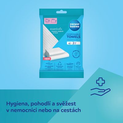 Canpol babies Hygienické jednorázové ručníky set 2 ks