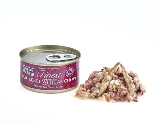 Fish4Cats Konzerva pro kočky Finest makrela se sardinkami 70 g