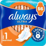 Always Ultra hygienické vložky s křídélky (velikost 1) 56 ks