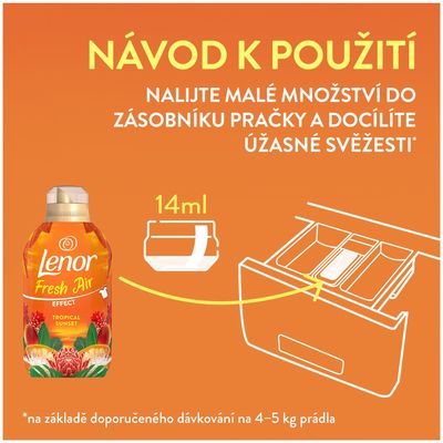 Lenor Fresh Air Effect Tropical Sunset, aviváž (70 pracích dávek) 980 ml