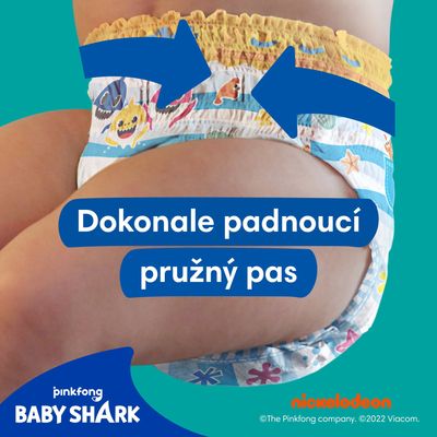 Pampers Splashers Baby Shark Plenkové kalhotky do vody vel.4, 9-15kg 11 ks