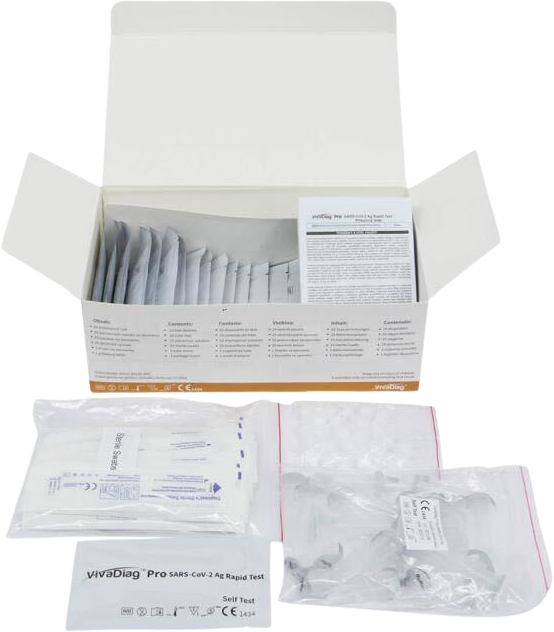 Wellion VivaDiag Pro SARS-CoV-2 Ag Rapid test 25 ks