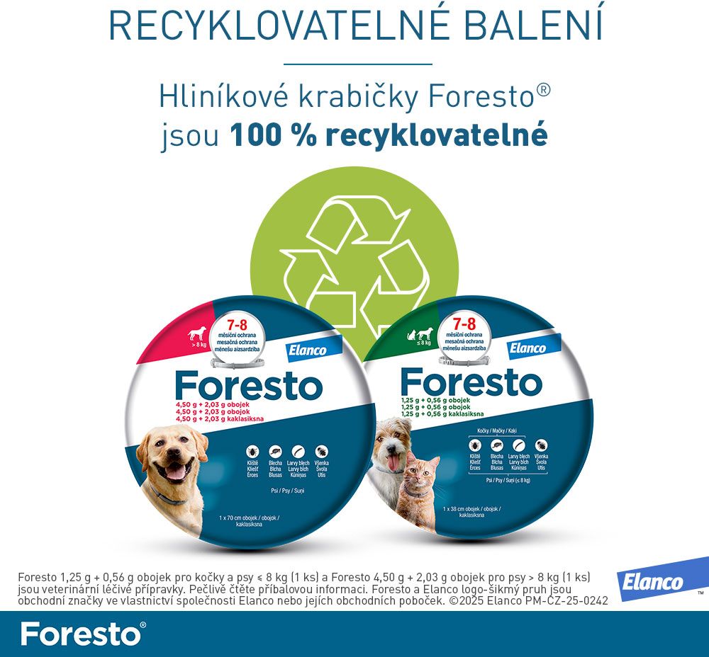 Foresto Obojek pro psy nad 8 kg 70 cm