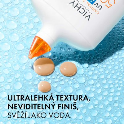 Vichy Capital soleil UV aqua fluid SPF50, tónovaný light 50 ml