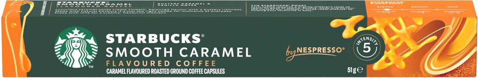 Starbucks Smooth Caramel Flavoured Coffee by NESPRESSO®, Blonde Roast 10 kapslí