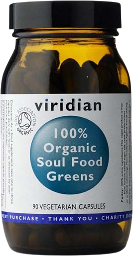 Viridian 100% Organic Soul Food Greens 90 kapslí
