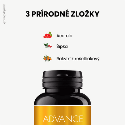 ADVANCE VitaCé - přírodní vitamín C 60 kapslí