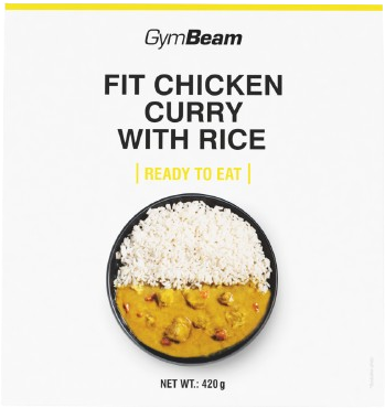 GymBeam FIT Kuřecí kari s rýží Ready to eat 420 g