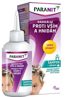 Paranit Radikální šampon + hřeben 100 ml