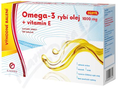 Galmed Omega-3 rybí olej forte 180 tobolek