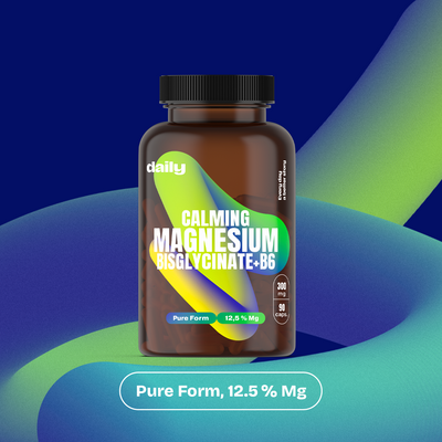 Daily Calming Magnesium Bisglycinate + B6 180 kapslí