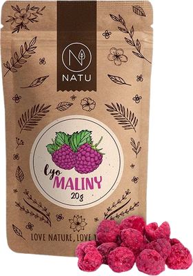 Natu Lyofilizované maliny 20 g