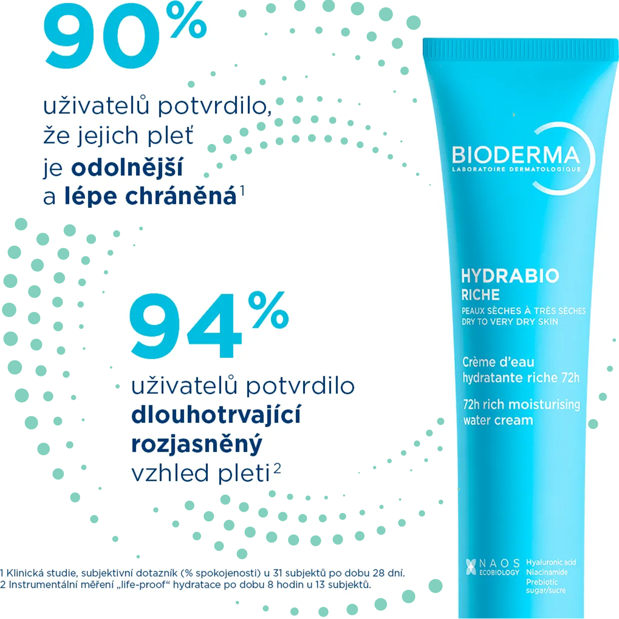 Bioderma Hydrabio Rich hydratační krém s výživnou texturou 40 ml