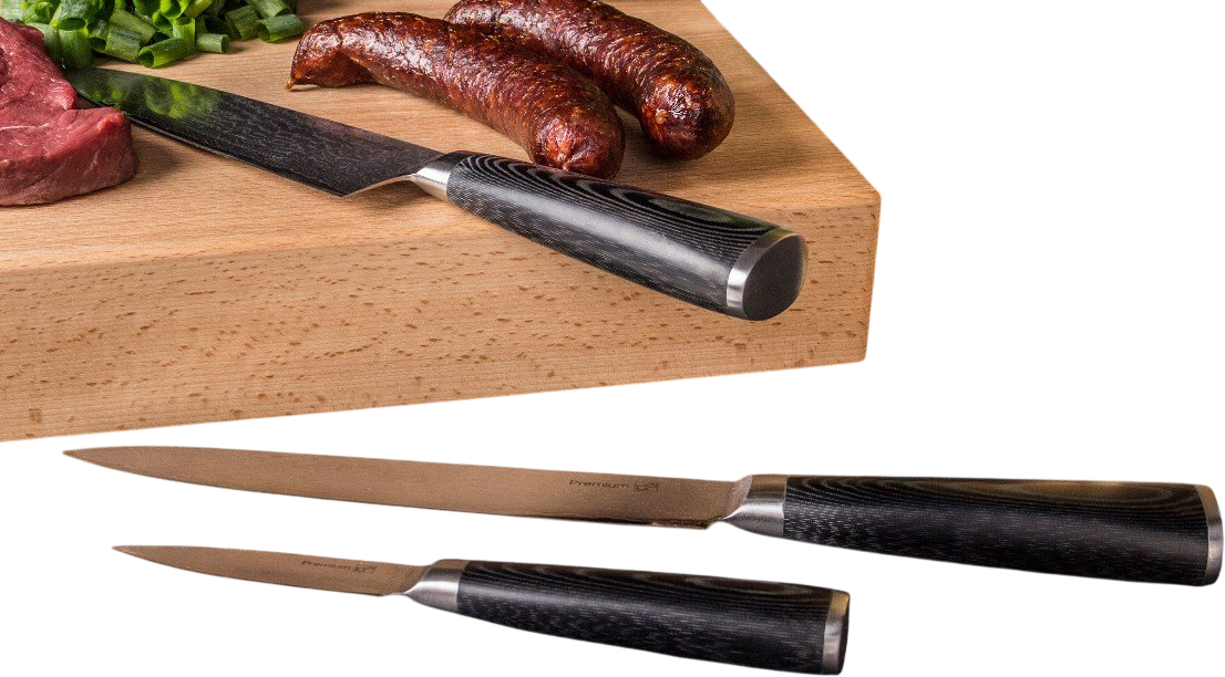 Sada nožů Damascus Premium v boxu