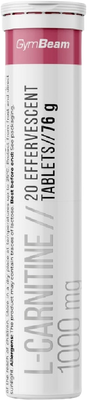 GymBeam L-carnitine raspberry 20×1000mg 20 ks