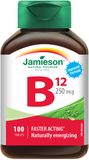 Jamieson Vitamín B12 metylkobalamín 250 mcg 100 tablet