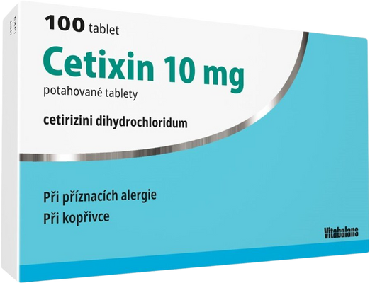 Cetixin 10mg por.tbl.flm. 100 tablet
