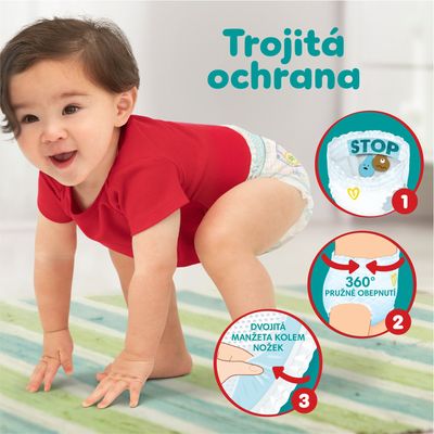Pampers Active Baby Pants Paw Patrol Kalhotkové plenky vel. 4, 9-15 kg, 72 ks