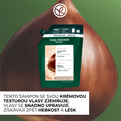 Yves Rocher Haircare Botanical Solutions, Zjemňující šampon 600 ml