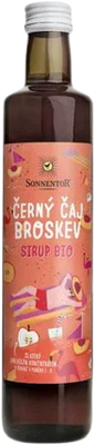 Sonnentor Sirup černý čaj s broskví BIO 500 ml