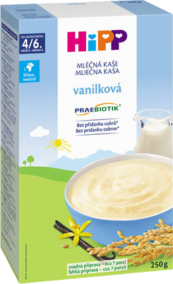 HiPP Mléčná kaše první vanilková 250 g