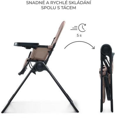 Kinderkraft Židlička jídelní Binci Beige