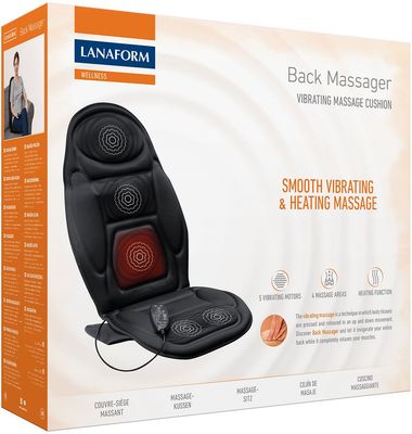 Lanaform Back Massager masážní podložka na křeslo s ohřevem