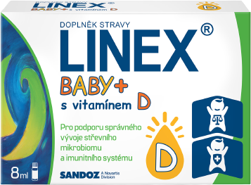 Linex Baby + s vitamínem D 8 ml