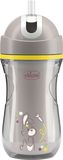 Chicco Hrneček Sport se slámkou grey, 14m+ 266 ml
