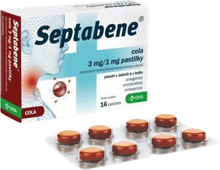 Septabene® Cola 3MG/1MG 16 pastilek