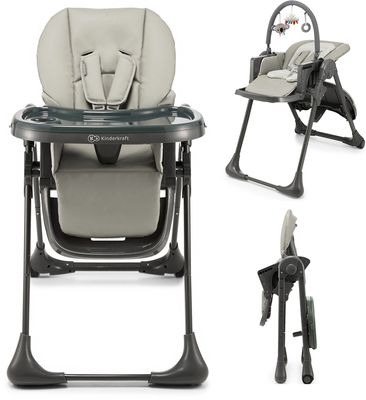 Kinderkraft Židlička jídelní Tummie grey