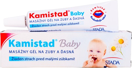 Kamistad Baby Masážní gel na zuby a dásně 10 ml