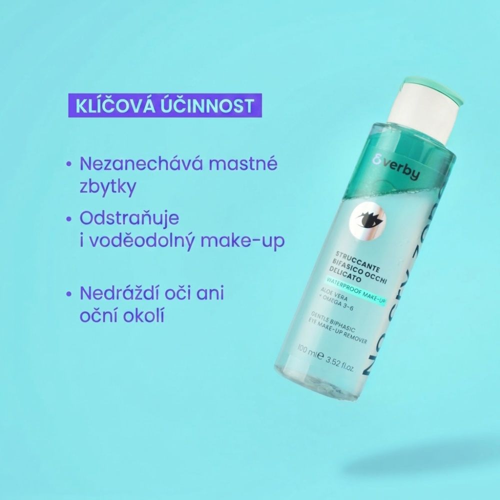Erboristica Everby No Cry Zone Jemný dvoufázový odličovač očí na voděodolný make-up 100 ml