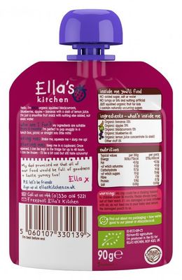 Ella's Kitchen BIO PURPLE ONE ovocné pyré s černým rybízem 5 x 90 g