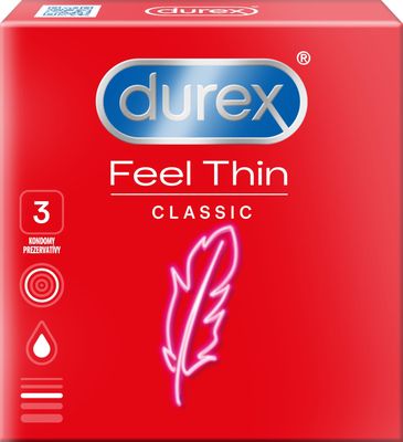 Durex Feel Thin Classic óvszer 3 db