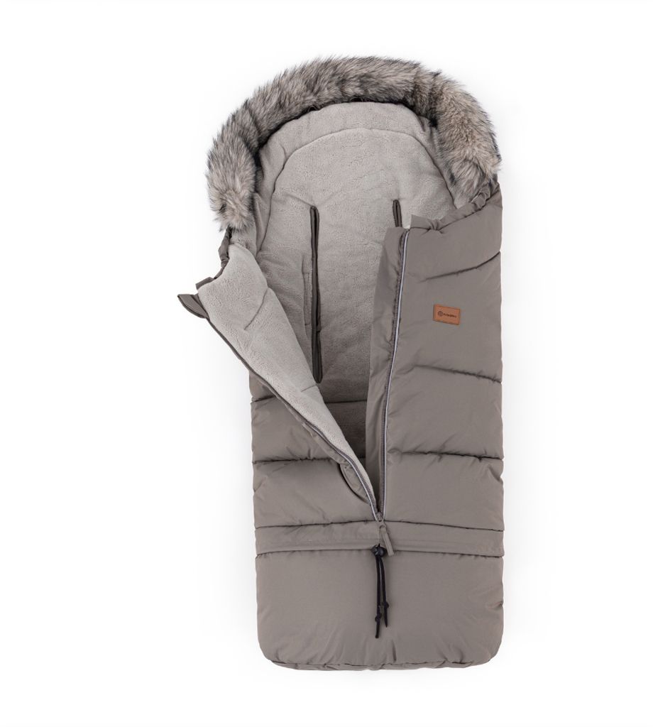 Petite&Mars Set zimní fusak Arctic 4v1 + rukavice na kočárek Fjora Mocha Mousse