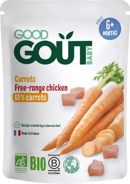 Good Goût BIO Mrkev s farmářským kuřátkem 190 g