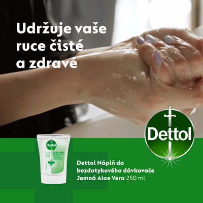 Dettol Náplň do bezdotykového dávkovače Aloe Vera 250 ml