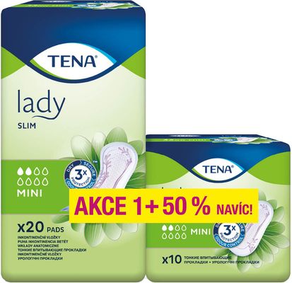 Tena Lady Slim Mini Inkontinenční vložky 30 ks