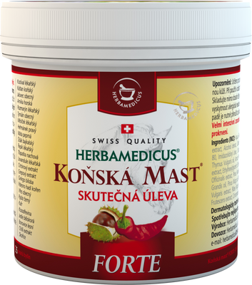 Herbamedicus Koňská mast forte hřejivá 250 ml