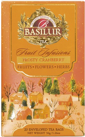 Basilur Christmas Fruit Frosty Cranberry 20 x 1.8 g