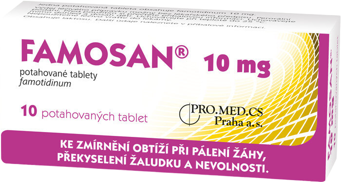 Famosan 10 mg, 10 tablet